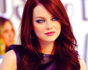 Emma Stone in red. The drama!