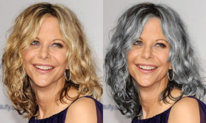 Photoshop proves our point. Grey does age!