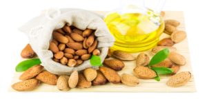 Almond Oil protects from the heat.